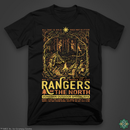 Licensed Lord of the Rings t-shirt with Aragorn's Rangers of the North design