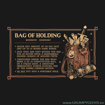 BAG OF HOLDING