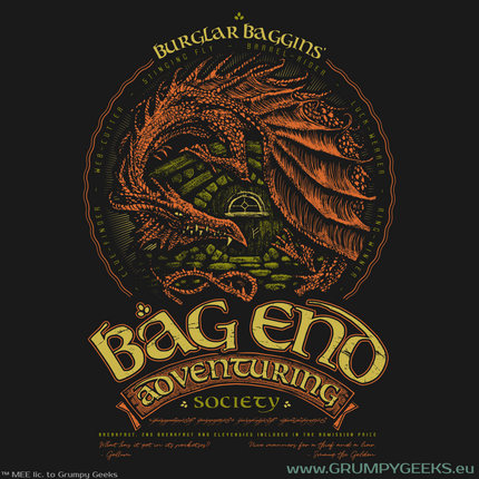 Lord of the Rings themed Bag End Hobbiton artwork