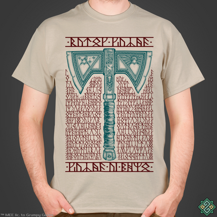 Licensed Lord of the Rings mens t-shirt with Baruk Khazad art print