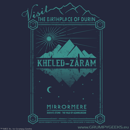 Lord of the Rings themed dwarven Kheled-zaram artwork
