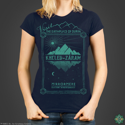 Licensed Lord of the Rings ladies t-shirt with Kheled-zaram art print