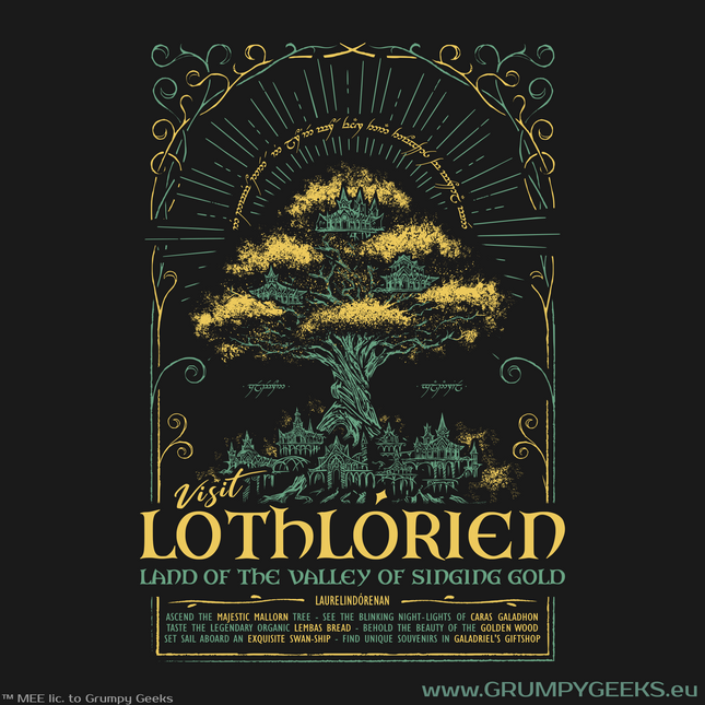 Lord of the Rings themed Lorien elven artwork