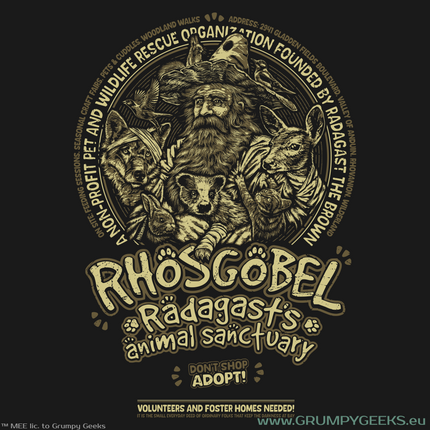 Lord of the Rings themed Radagast's Animal Sanctuary artwork