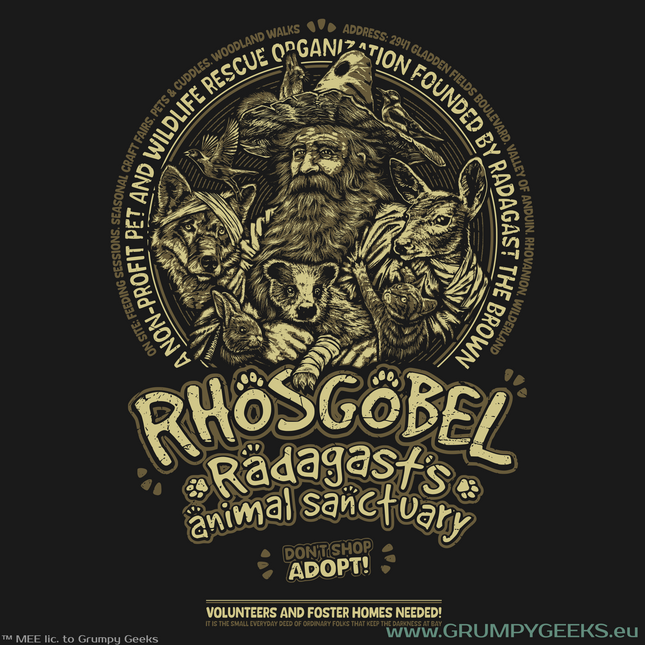 Lord of the Rings themed Radagast's Animal Sanctuary artwork